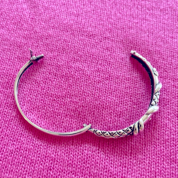 Vintage 925 Sterling Bangle Bracelet - Picture 3 of 16